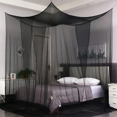 Toldo De Tela Con Mosquitera De 4 Puertas Para Cama Doble | MercadoLibre