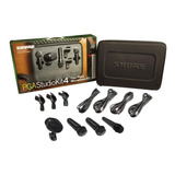 Shure Set 4 Microfonos Pga57 Pga181 Pga52 Pgastudiokit4 Case