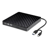 Guemador De Cd Y Dvd Externo, Dvd Portatil Usb 3.0 Y Tipo C