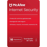 Antivirus Mcafee Internet Security 2024 Para 10 Pc 1 Año 