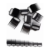 Metalicos Peines 1.5mm-25mm Peines Wahl Premium Set Negro