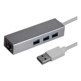 Adaptador De Red Gigabit Ethernet Hub Usb3.1+hub De 3 Puerto