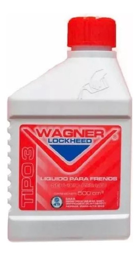 Liquido Para Frenos Wagner Lockheed Tipo 3 Dot 3 De 500cc