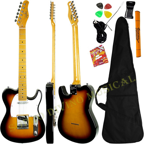 Guitarra Telecaster Sunburst Serie Woodstock Tw-55 Tagima