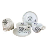 Kit Xicaras Cha Casal Bodas D Porcelana 20 Anos Frete Grátis