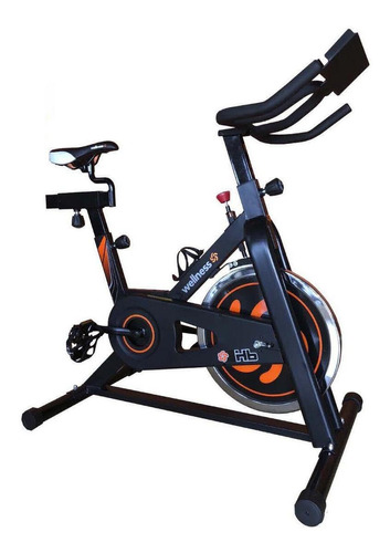 Bicicleta Ergométrica Wellness Hb Para Spinning Cor Preto