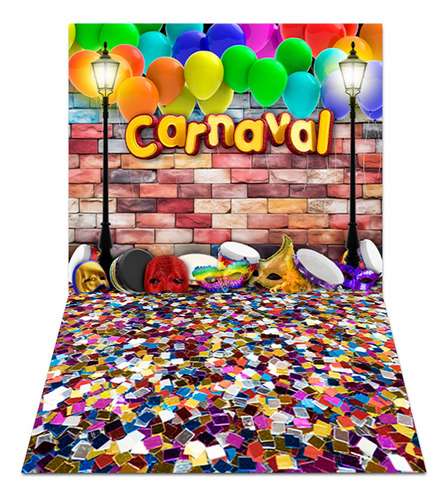 Fundo Fotográfico Decoração De Carnaval  2,50x1,75 Pn-01465