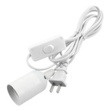 Socket Para Foco Con Interruptor Enchufe Cable 1.8m Lámpara