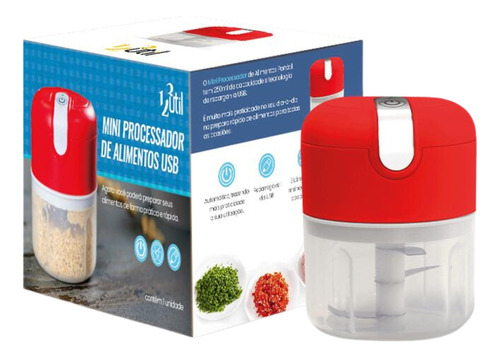 Mini Processador Triturador Elétrico 3 Lâmina- Super Potente