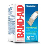 Curativo Transparente Band-aid Caixa 40 Unidades 
