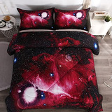 Edredón 3d Galaxy Twin (66x90 Pulgadas), 2 Piezas (1 E...