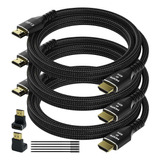 Cable Hdmi 4k De 25 Pies (paquete De 3), Cable Ultra Hdmi 2.