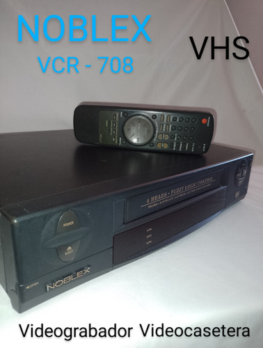Videocassetera Videograbadora  Noblex Vcr 708 / Funciondo