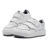 Tenis Escolar Blanco Para Niño Mickey Mouse Doble Velcro