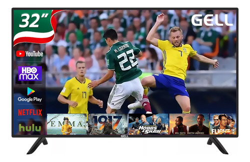Smart Tv Pantalla 32 Pulgadas Android Tv Gell Hd Television