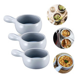 Taza De Cerámica Con Mango Práctico X3 Unidades Cocina Tazon