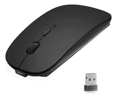 Mouse 2 En 1 Bluetooth Y Wifi 2.4ghz Slim Recargable