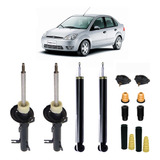 Jogo 04 Amortecedor Fiesta Sedan 2008 2009 2010 + Kit Susp