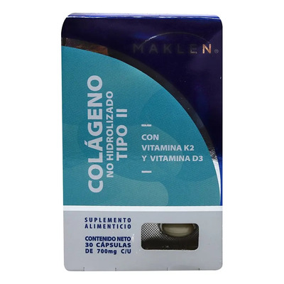 Colágeno No Hidrolizado Tipo Ii Caja C\u002F30 Cáps De 700mg C\u002Fu Sabor Sin Sabor | Envío gratis
