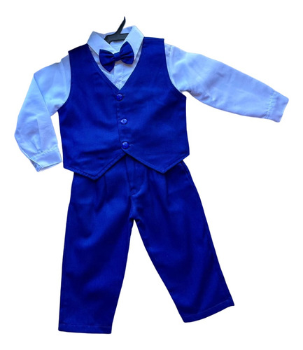 Conjunto Social Infantil Menino Cor Azul Royal /marsala