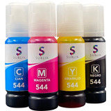 4 Botella Para Epson T544 L1110 L3110 L3150 Tinta Compatible