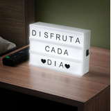 Lumi Letrero Luminoso Led Con Cartelera Cine Mini 48 Pz Color Blanco Y Negro