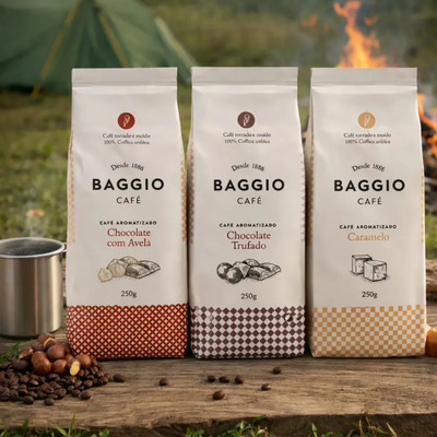 Kit Café Gourmet Baggio Chocolate Com Avelã+trufado+caramelo | MercadoLivre