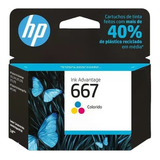 Cartucho Hp 667 Colorido Original 3ym78ab - 2376 2776 6476