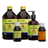 Kit Monovin Pro A Original Crescimento Capilar Acelerado (4 Itens) Autorizado Anvisa + Brinde