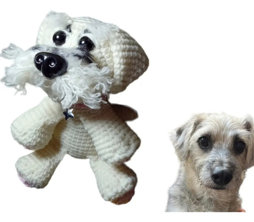 Muñeco Mascota Personalizado. Amigurumi Tejido Carita Peluda