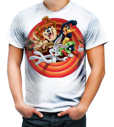 Camiseta Camisa Looney Tunes Perna Longa Patolino Taz Piu 5
