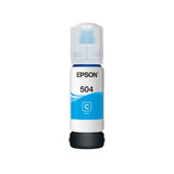 Botella Epson Ecotank T504 Cyan Serie L 70ml Dye T504220 /v