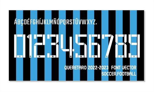 Tipografía Gallos Queretaro 2022-2023 Archivo Ttf, Ai, Eps.