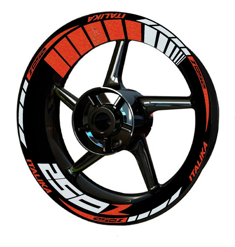 Kit Sticker Calcomanía Rin Italika 250z M-3 Plus Reflejantes | Meses sin interés