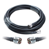 30 Metros Cable Coaxial Lmr400 Conector Tipo N Macho 50 Ohm