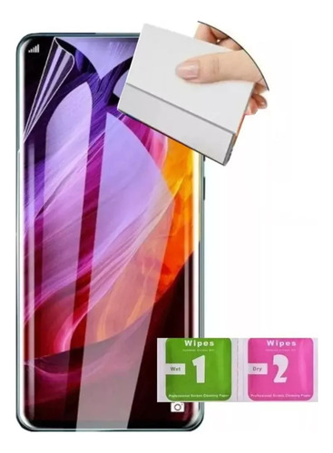 2 Laminas Hidrogel +kit Instalacion Xiaomi Redmi Note 9 4g