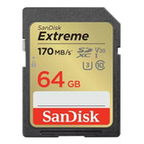 Tarjeta De Memoria Sd Sandisk Extreme Uhs-i 64gb