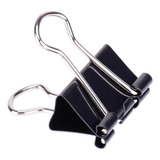 Clips Prendedor De Papel Grampo Binder Metal 51mm Com 12 Un