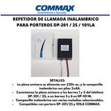 Campanilla Adicional  Rep- Unif Inalambrico - Commax -