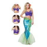 Disfraz Para Mujer Sirena Mítica Halloween 