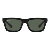 Lentes De Sol Warren Black Ray-ban Color Negro