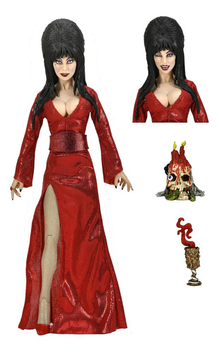 Elvira Figura De Acción Metrica De 20 Cm Rojo Terror Y S