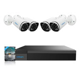 Brillcam Sistema De Camara De Seguridad Poe, Nvr De 8ch 5mp,