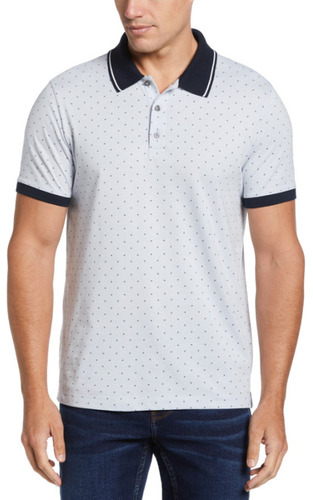 Polo Perry Ellis Mtf Blanco Hombre 4hsk7124490