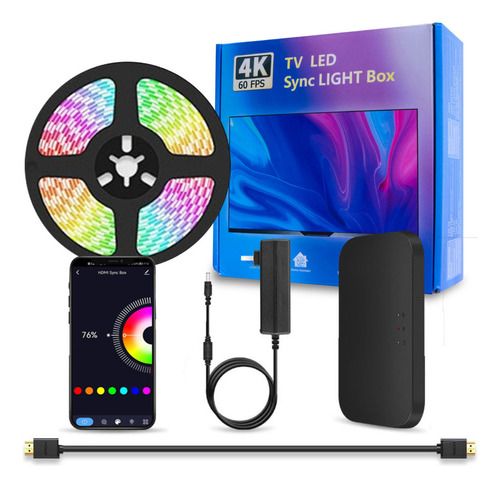 Luz De Tv Hdmi Con Luz Inteligente Rgb Con Control App