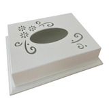 Caixa Porta Lenços De Papel 20x16x5cm Mdf Branco