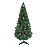 Árvore De Natal Pinheiro Luxo Decorada 1,20m - 45 Enfeites 