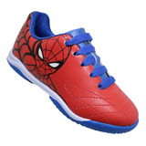 Chuteira Homem Aranha Futsal Infantil Marvel Dray 