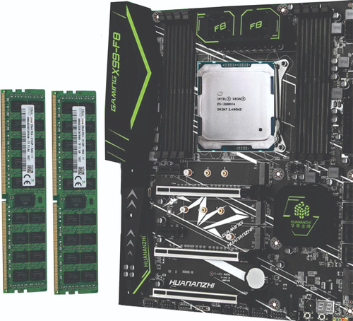 Kit Placa Huananzhi F8 + Xeon E5 2680 V4 + 32gb Ddr4