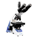 Oferta Microscopio Trino Profissional Ótica Finita 1000x Led